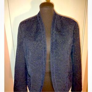 Coldwater creek jacquard blazer/jacket